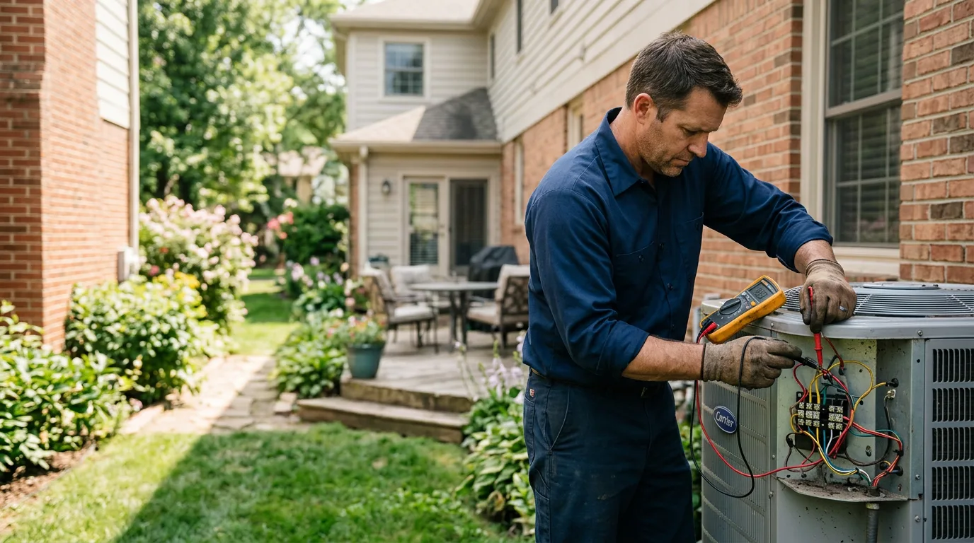 HVAC technician working near Whittaker, MI